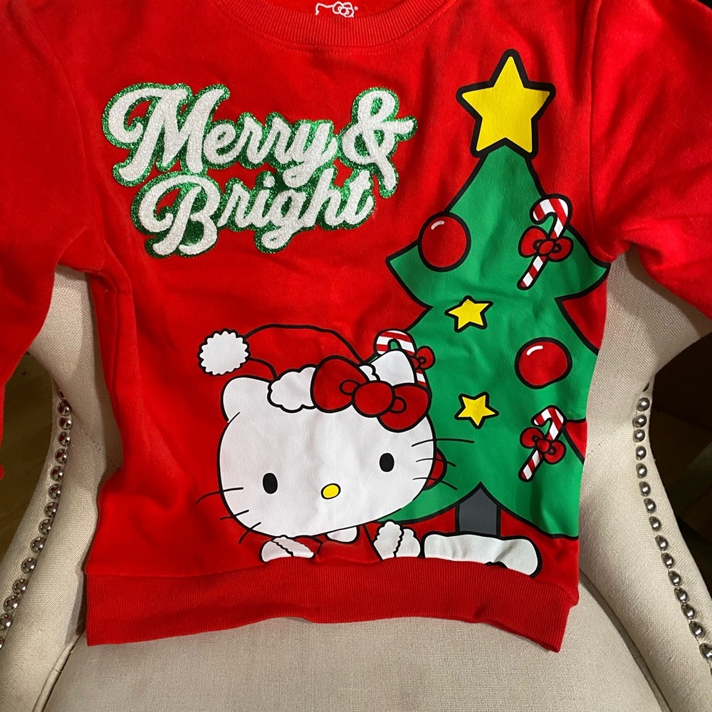 Hello Kitty Red Festive Kids Sweatshirt